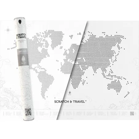 Mapa Świata Zdrapka Loft White Scratch And Travel