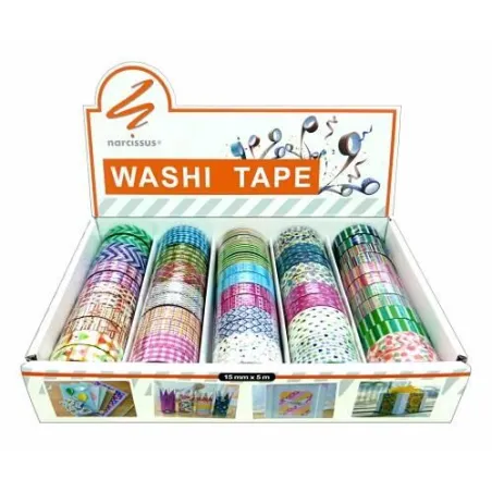 Taśma Dekoracyjna Washi Tape Mix Wzorów Do Scrapbookingu I Bullet Journal