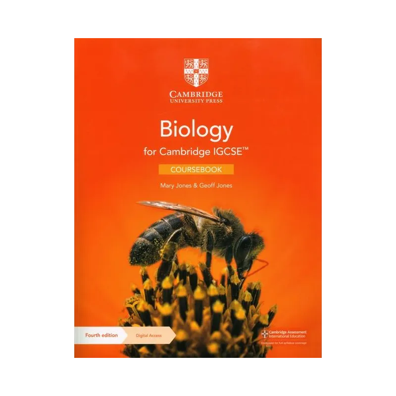 CAMBRIDGE IGCSE BIOLOGY COURSEBOOK WITH DIGITAL ACCESS Mary Jones, Geoff Jones