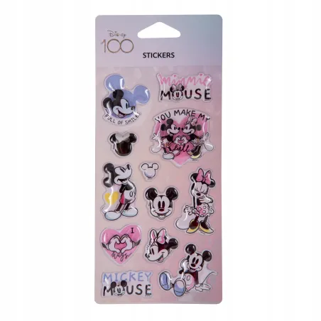 NAKLEJKI 3D DISNEY MYSZKA MIKI I MINNIE POP UP COOLPACK