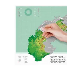 Alpy Mapa Zdrapka 80 X 40 Cm