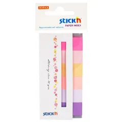 ZAKŁADKI INDEKSUJĄCE 45X15 MM STICKIN NEON SPRING 6 KOLORÓW