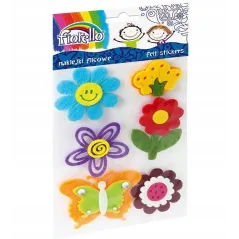 NAKLEJKI FILCOWE DEKORACYJNE KWIATY MOTYL FIORELLO