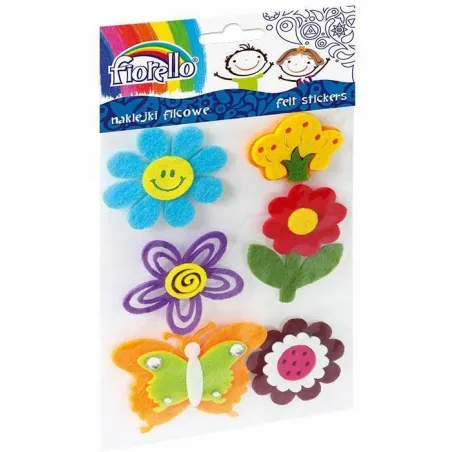 NAKLEJKI FILCOWE DEKORACYJNE KWIATY MOTYL FIORELLO