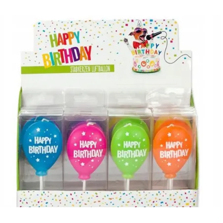 ŚWIECZKA BALON NA PATYKU 17.5CM