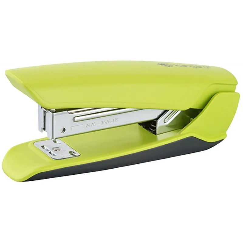 PLASTIKOWY ZSZYWACZ KANGARO NOWA-35/S DO 25 KARTEK ZIELONY