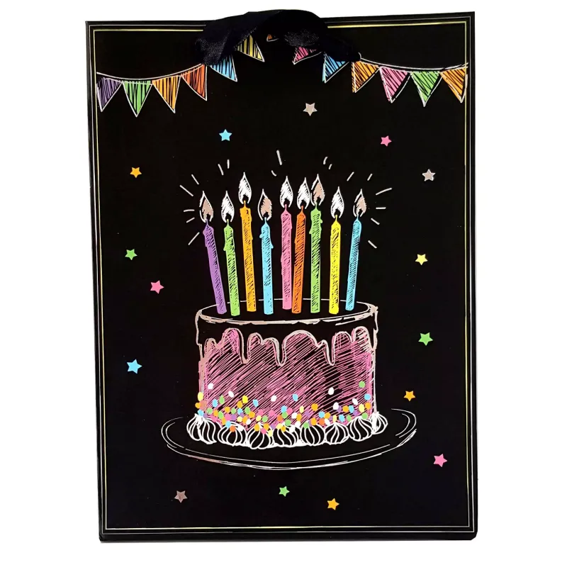 URODZINOWA TOREBKA OZDOBNA 26 X 32 X 10 CM