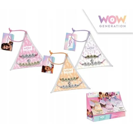 BRANSOLETKI Z NAPISAMI 2SZT. MIX 3 WZORY WOW KIDS EUROSWAN 3+