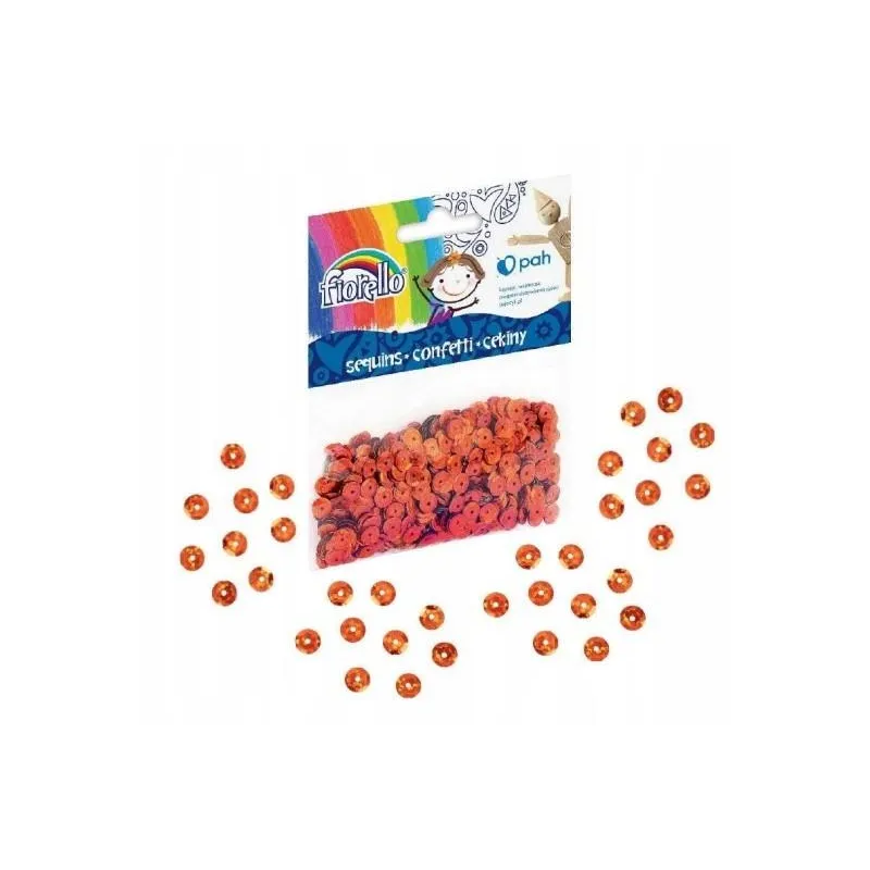 CEKINY CONFETTI KÓŁKO MIEDZIANE  FIORELLO