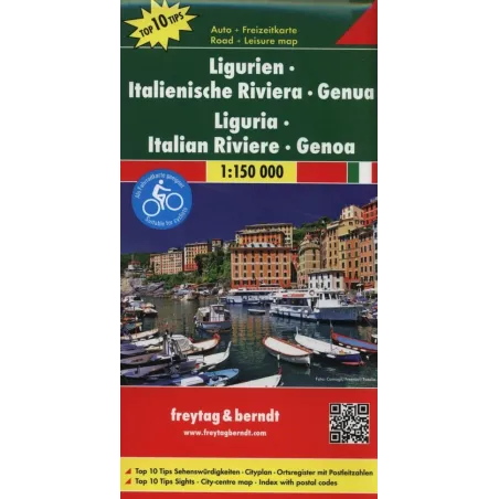 Ligurien Italienische Riviera Genua Mapa 1:150 000