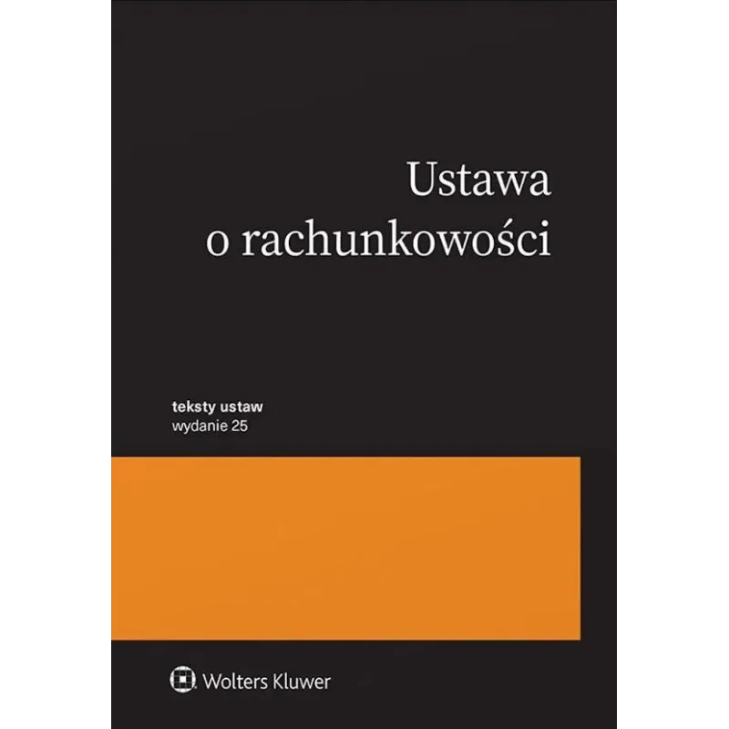USTAWA O RACHUNKOWOŚCI