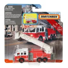 SAMOCHÓD ZADANIOWY WÓZ STRAŻACKI PIERCE VELOCITY AERIAL PLATFORM FIRE TRUCK MATCHBOX 3+ - Mattel