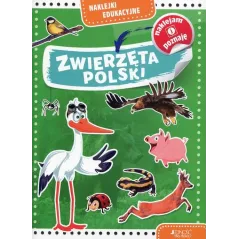 ZWIERZĘTA POLSKI NAKLEJKI EDUKACYJNE
