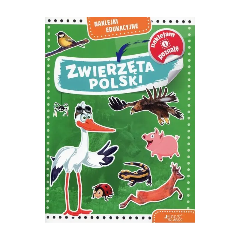 ZWIERZĘTA POLSKI NAKLEJKI EDUKACYJNE