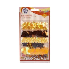 CEKINY ZESTAW DO DEKORACJI - BURSZTYNOWA PLAŻA - Astra