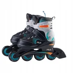 ROLKI DZIECIĘCE FILA JUNIOR SUNRISE REGULOWANE ROZMIAR 30-33 ABEC-5, KÓŁKA 64 MM