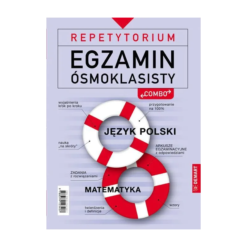 REPETYTORIUM EGZAMIN ÓSMOKLASISTY COMBO JĘZYK POLSKI I MATEMATYKA - Demart