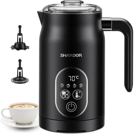 Elektryczny Spieniacz Do Mleka 300 Ml 4 W 1 Shardor Mf0802 Automatyczna Regulacja Temperatury