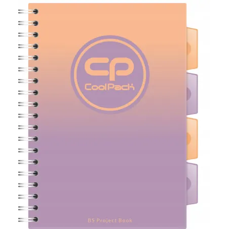 Kołozeszyt W Kratkę 100 Kartek Z Przekładkami I Linijką B5