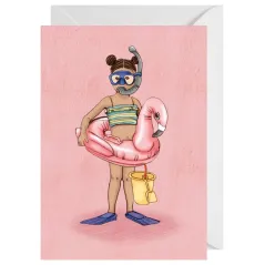 KARNET OKOLICZNOŚCIOWY FLAMING Z KOPERTĄ A6