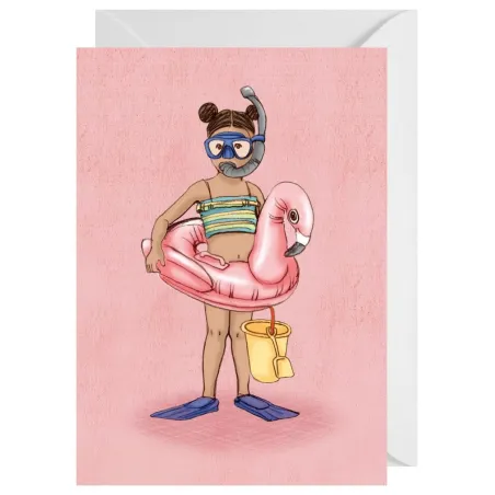 Karnet Okolicznościowy Flaming Z Kopertą A6