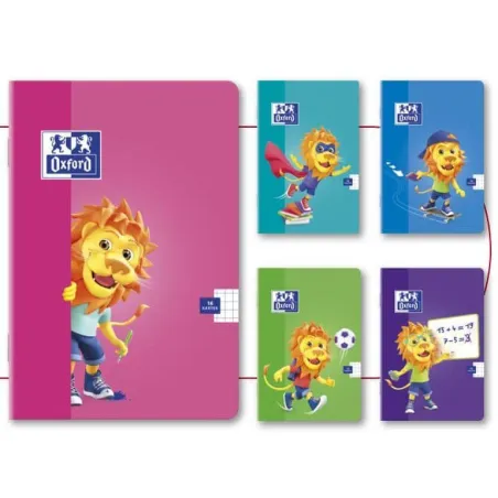 ZESZYT W TRZY LINIE LION A5 16 KARTEK - Oxford