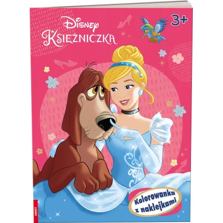 DISNEY KSIĘŻNICZKA. KOLOROWANKA Z NAKLEJKAMI 3+ - Ameet