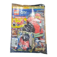 LEGO CITY GAZETKA + MOTOCYKL + KIEROWCA 5+