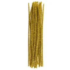 ZŁOTE DRUCIKI KREATYWNE 30 CM 25 SZT. – DO PRAC PLASTYCZNYCH