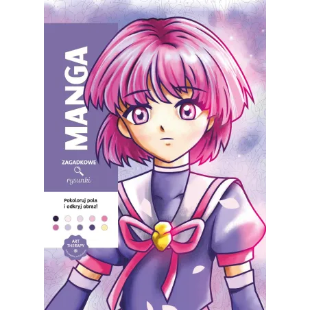 Manga. Zagadkowe Rysunki. Kolorowanka Antystresowa