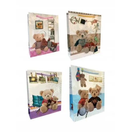 Dekoracyjna Torebka Prezentowa Miś