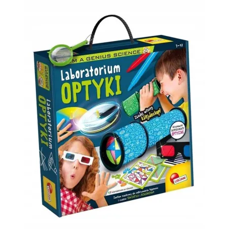 LABORATORIUM OPTYKI LISCIANI I'M A GENIUS EDUKACYJNY ZESTAW EKSPERYMENTALNY 7+