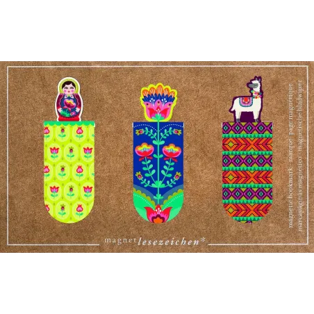 Zakładki Magnetyczne Folklor Moses 3 Sztuki