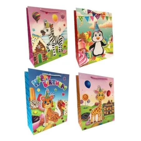 TOREBKA PREZENTOWA URODZINOWA ZWIERZĄTKA