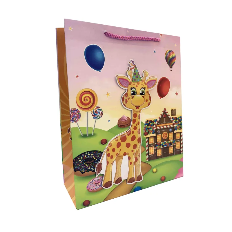 TOREBKA PREZENTOWA 3D ZWIERZAKI 18 X 23 X 10CM TOREBKA PREZENTOWA 3D ZWIERZAKI 18 X 23 X 10CM