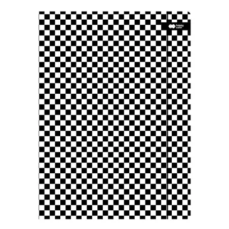 TECZKA Z GUMKĄ SKATE SZACHOWNICA HAPPY COLOR A4