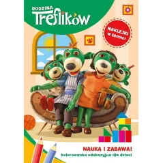 RODZINA TREFLIKÓW. KOLOROWANKA EDUKACYJNA Z NAKLEJKAMI