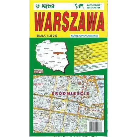 Warszawa. Mapa Składana 1:26 000 Warszawa. Mapa Składana 1:26 000