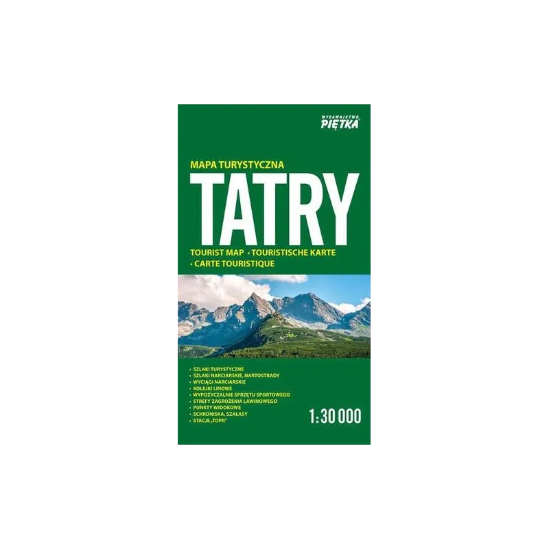 TATRY MAPA TURYSTYCZNA 1:30 000