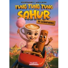 Tung Tung Sahur w lunaparku  naklejki Agata Niemirska