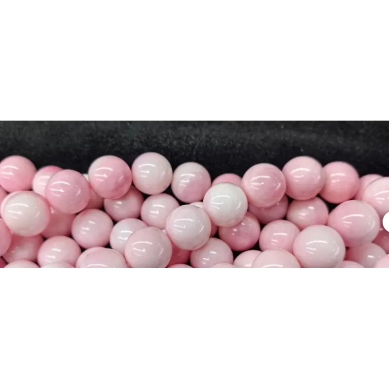 KORALIKI AKRYLOWE DIAMENTOWE RÓŻOWE 8 MM ZESTAW 36 SZT