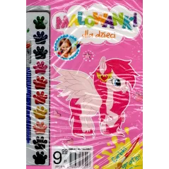 KUCYK. MALOWANKI DLA DZIECI + FARBKI