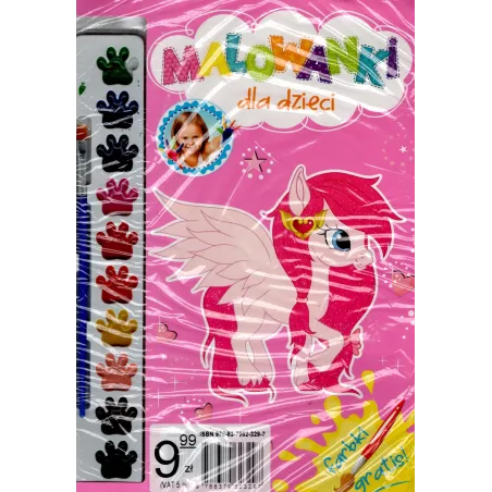 Kucyk. Malowanki Dla Dzieci + Farbki Kucyk. Malowanki Dla Dzieci + Farbki