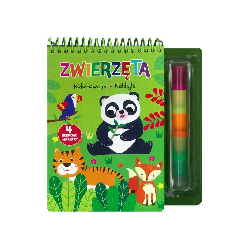 ZWIERZĘTA. KOLOROWANKI, NAKLEJKI ZWIERZĘTA. KOLOROWANKI, NAKLEJKI