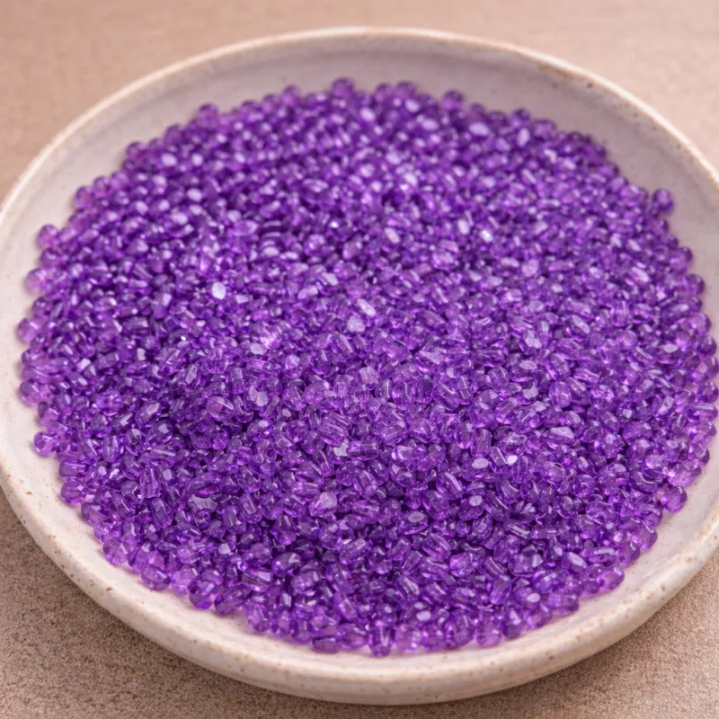 KORALIKI PRZEZROCZYSTE 4 MM CIEMNY FIOLET 10 G DO BIŻUTERII