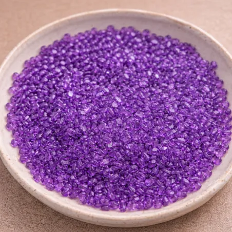 KORALIKI PRZEZROCZYSTE 4 MM CIEMNY FIOLET 10 G DO BIŻUTERII