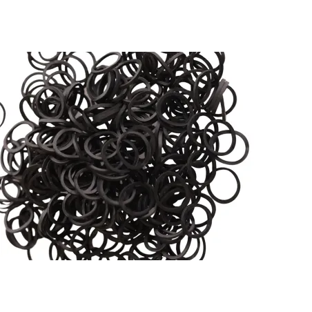 Gumeczki Do Włosów Czarne 200Szt.