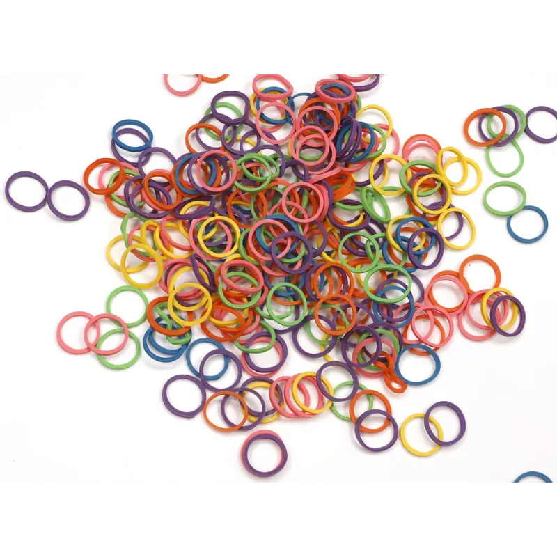 KOLOROWE GUMECZKI DO WŁOSÓW 200SZT.