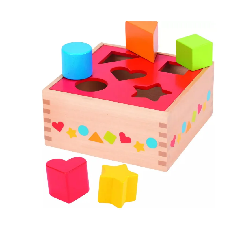 SORTER KOLOROWY GOKI DREWNIANY EDUKACYJNY W PUDEŁKU GOKI 12M+