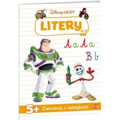 Disney Uczy Toy Story Litery 5  Ćwiczeniaz naklejkami